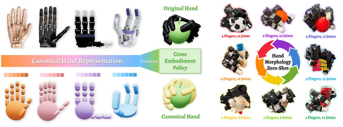 OHRA: canonical hand representations across embodiments